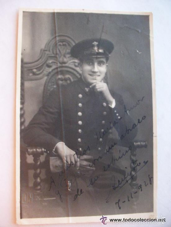 Photographie ancienne: FOTO DE ESTUDIO DE MILITAR DE LA MARINA. DE ALONSO, 1928. EPOCA ALFONSO XIII