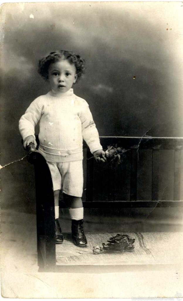 Fotografia antiga: RETRATO NI&Ntilde;A SIN FOTOGRAFO FORMATO TARJETA POSTAL