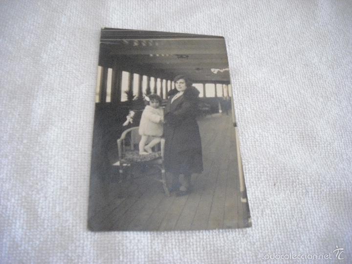 Fotografia antica: ANTIGUA FOTO DE MADRE E HIJA . STAMP HERE