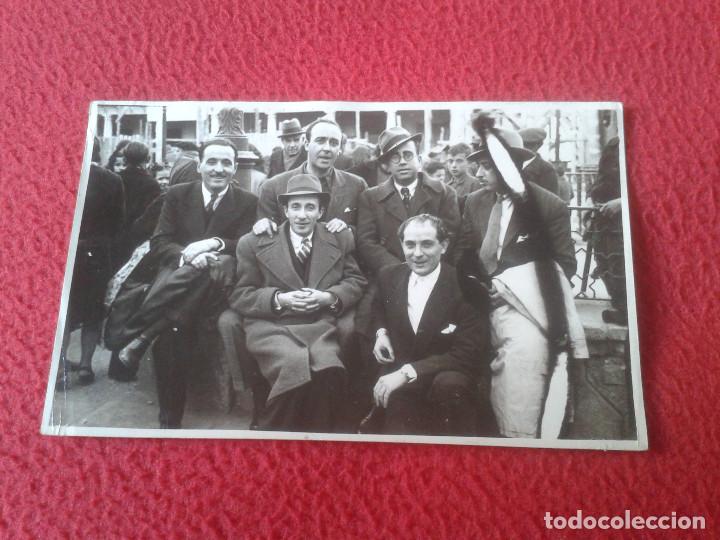 Fotografia antica: ANTIGUA POSTAL FOTOGRAFICA FOTO FOTOGRAFIA GRUPO DE HOMBRES CREO A&Ntilde;OS 40 50 APROX ? MEN&acute;S GROUP.CANO