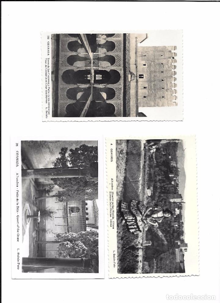 Fotograf&iacute;a antigua: POSTALES GRANADA B/N - Foto 3