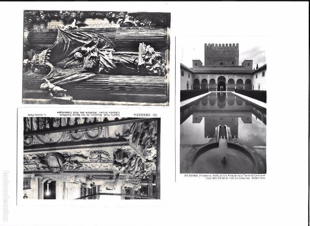Fotograf&iacute;a antigua: POSTALES GRANADA B/N - Foto 1