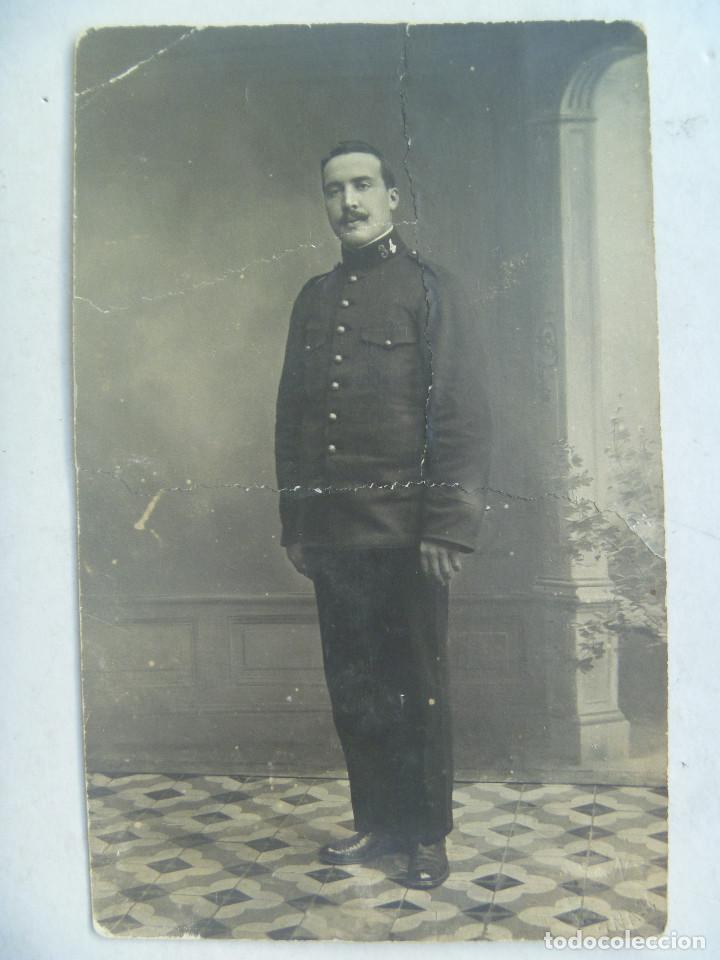 Fotografía antigua: FOTO DE ESTUDIO MILITAR DEL REGIMIENTO DE INFANTERIA GRANADA Nº 34 - SEVILLA, 1925