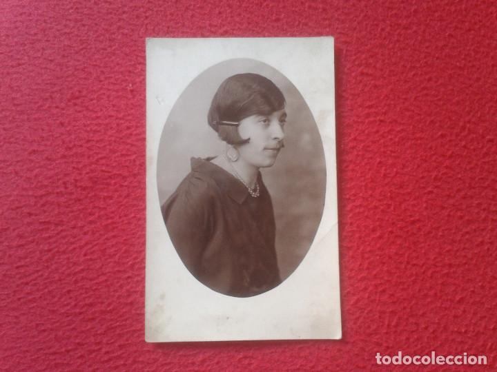 Fotografia antica: ANTIGUA TARJETA POSTAL FOTOGRAFICA FOTOGRAFIA FOTO OLD PHOTO MUJER CHICA JOVEN SE&Ntilde;ORA WOMAN VER FOTO