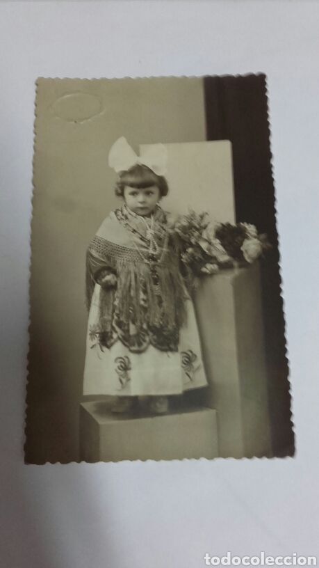 Fotografia antiga: FOTOGRAFIA NI&Ntilde;A VESTIDA REGIONAL
