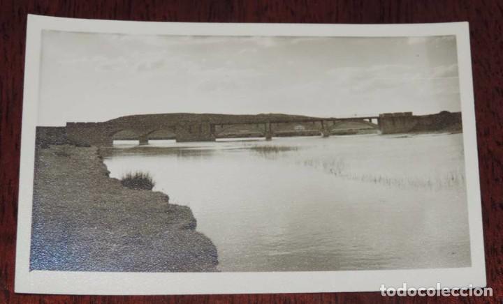 Alte Fotografie: FOTO POSTAL DE TALAVERA - VILLANUEVA DE LA SERENA, PUENTE, 16 DE ABRIL DE 1956, NO CIRCULADA.