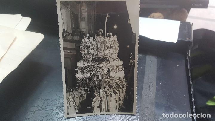 Fotograf&iacute;a antigua: Paso semana santa cartagena, san juan, californios, foto saez, 14 x 9 cm