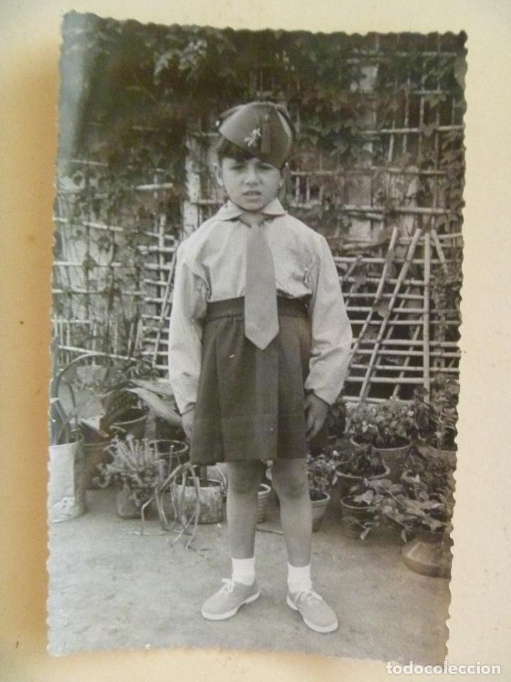 Fotograf&iacute;a antigua: LA LEGION : GRACIOSA FOTO  DE NI&Ntilde;A CON CHAPIRI Y CORBATA