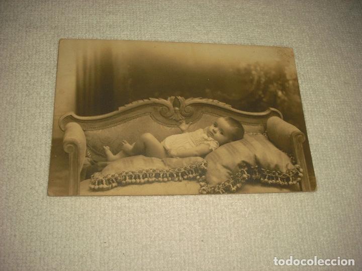 Fotografia antiga: ANTIGUA FOTO DE BEBE . FOTOGRAFO BARO