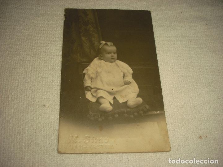 Antique Photography: ANTIGUA FOTO DE BEBE. FOTOGRAFO M. SIM&Oacute; .