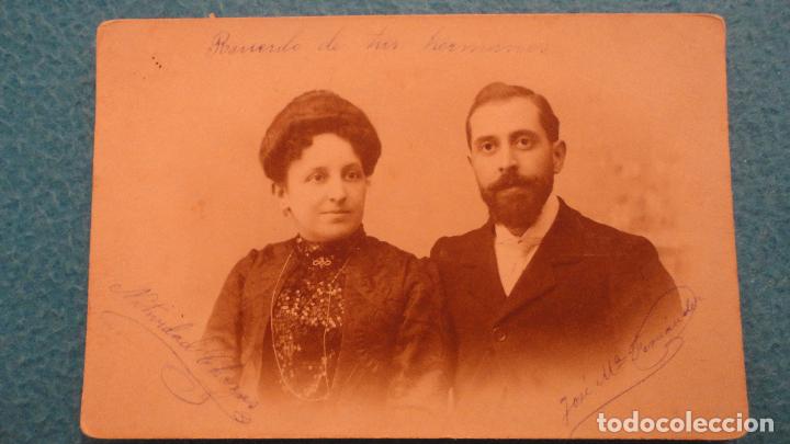 Fotografia antica: ANTIGUA FOTO POSTAL DE PAREJA.MATILDE CHOZAS.JOSE MARIA FERNANDEZ.AYAMONTE.HUELVA.PPIOS DEL XX