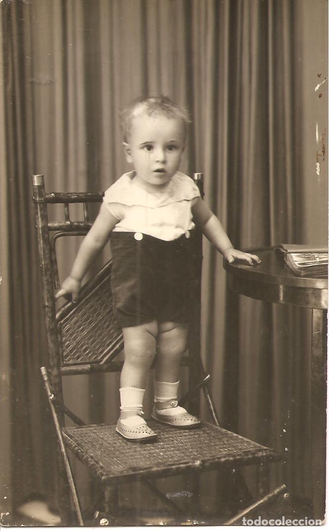 Alte Fotografie: FOTO-POSTAL, NI&Ntilde;O, ORIGINAL