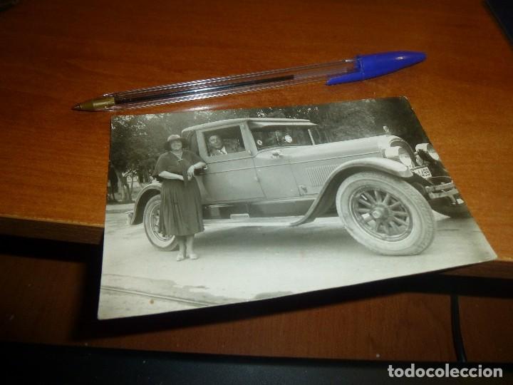 Fotograf&iacute;a antigua: fantastica fotografia de coche antiguo, en tarjeta postal, 14 x 9 cm.