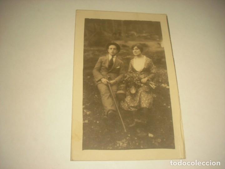 Alte Fotografie: ANTIGUA FOTO DE PAREJA. STAMP HERE.