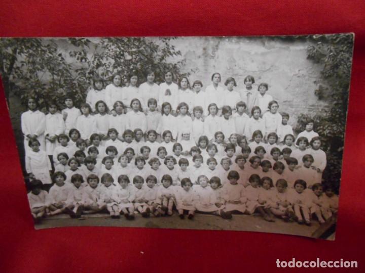 Antique Photography: ANTIGUA FOTOGRAFIA SOBRE TARJETA POSTAL - NI&Ntilde;OS COLEGIO - A&Ntilde;OS 20 -