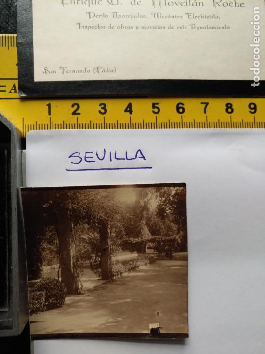 Alte Fotografie: VISTA SEVILLA A&Ntilde;OS 20/30 FOTOGRAFIA PRUEBA ORIGINAL MOVELLAN NO EDITADA O EDITADA EN tarjeta POSTAL