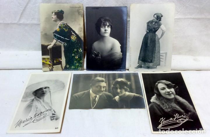 Fotografia antica: 6 ANTIGUAS TARJETAS POSTAL FOTOGR&Aacute;FICAS; ACTORES, ACTRICES, CANTANTES, ETC. VER DESCRIPCI&Oacute;N.