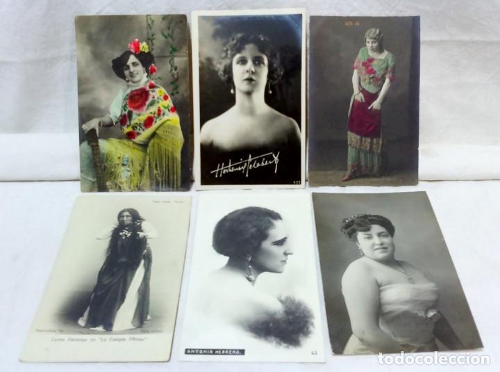 Fotografia antica: 6 ANTIGUAS TARJETAS POSTAL FOTOGR&Aacute;FICAS; ACTORES, ACTRICES, CANTANTES, ETC. VER DESCRIPCI&Oacute;N.