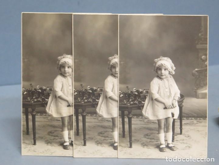 Alte Fotografie: 3 FOTOGRAFIAS DE NI&Ntilde;A. CELEDONIO FOTOGRAFO