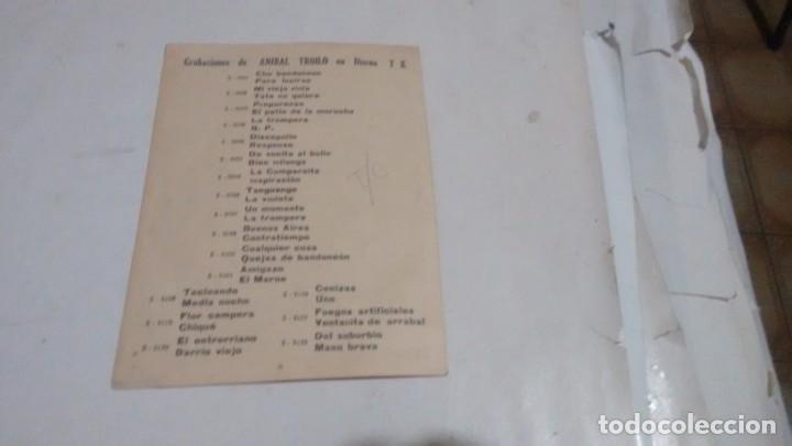 Fotograf&iacute;a antigua: ANIBAL TROILO -DISCOS TK - Foto 2