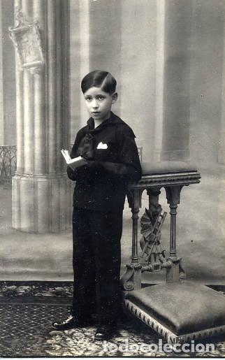 Alte Fotografie: FOTO ADOLFO LARA -VILLAFRACA DEL PANADES  TAMA&Ntilde;O POSTAL CON REVERSO