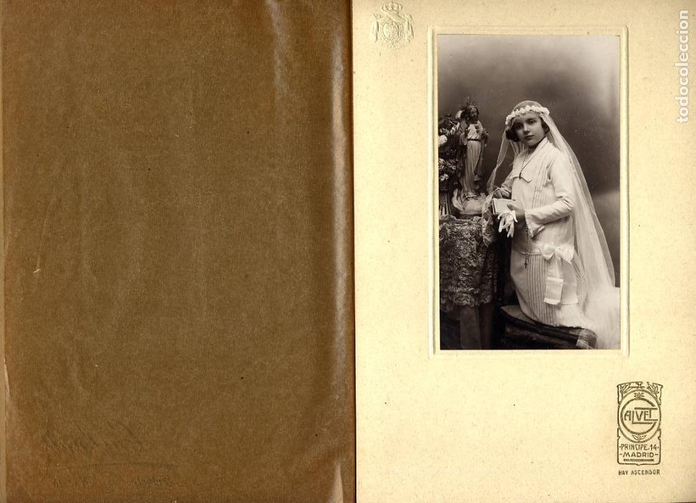 Fotografia antica: FOTO CALVET -MADRDI RETRATOCOMUNION TAMA&Ntilde;O POSTAL GRANDE SIN REVERSO