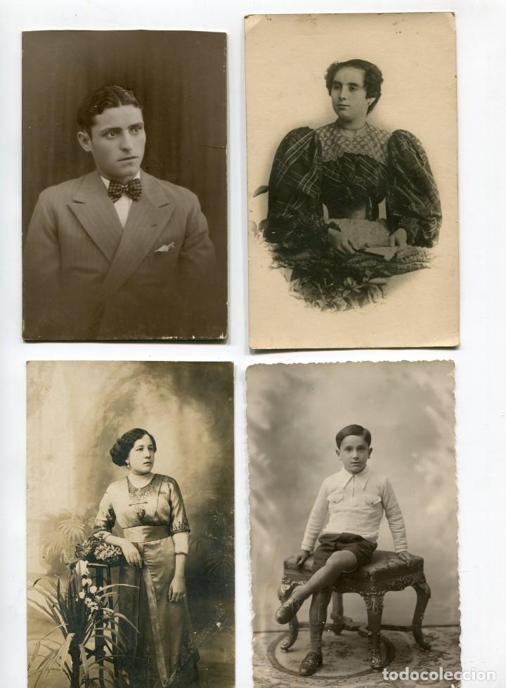 Fotograf&iacute;a antigua: lote de 4 fotografias.