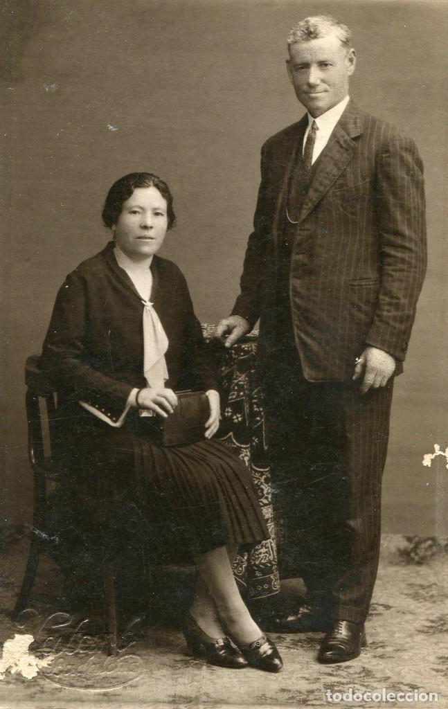 Fotograf&iacute;a antigua: foto pareja. principios de siglo . Fotografo Xafart de Badalona