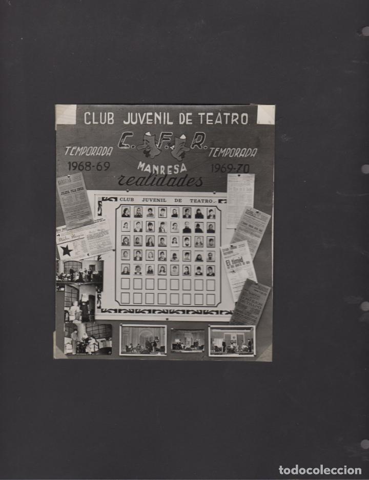 Fotograf&iacute;a antigua: lote fotografias del circulo familiar recreativo manresa obra los hijos de trapo a&ntilde;o 1970 teatro