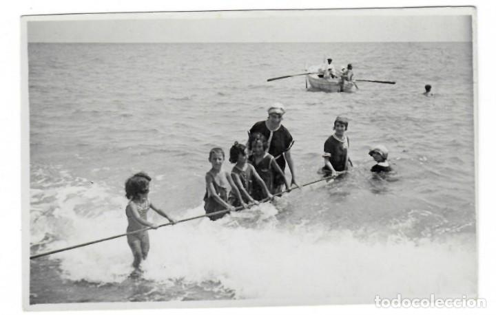 Fotograf&iacute;a antigua: Antigua fotograf&iacute;a - Pesca: tirando del copo