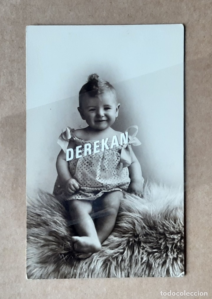 Fotografia antiga: ANTIGUA FOTOGRAFÍA TARJETA POSTAL NIÑO. FOTO MATEO. MURCIA. 1927.