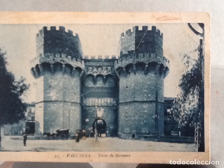 Fotograf&iacute;a antigua: Valencia. Torres de Serrano - Foto 1