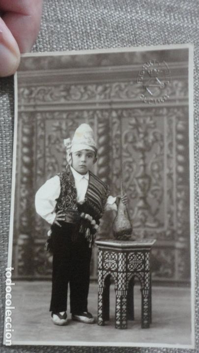 Antique Photography: ANTIGUA FOTOGRAFIA DE NI&Ntilde;O EN TRAJE TIPICO.FOTO JUANITO.ALCIRA.VALENCIA A&Ntilde;OS 20.30?