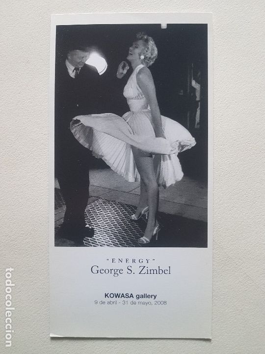 Fotograf&iacute;a antigua: FLYER EXPOSICI&Oacute;N INVITACI&Oacute;N GEORGE S. ZIMBEL FOTOGRAFIAS. MARILYN MONROE 2008