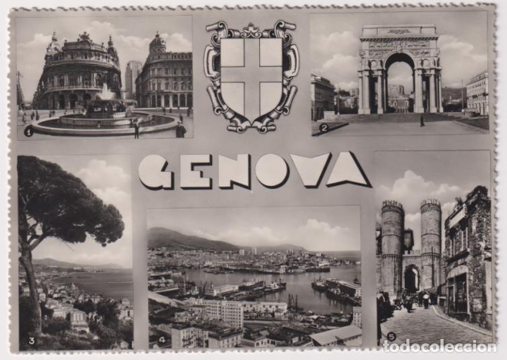 Alte Fotografie: Postal. Genova - Vistas