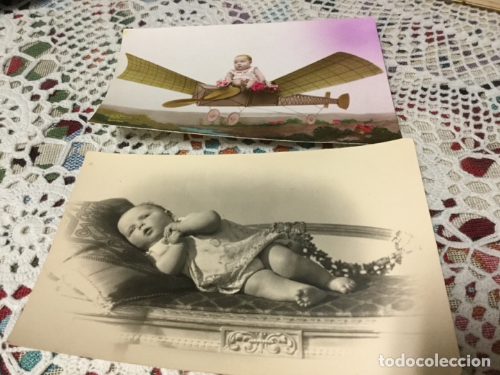 Fotografia antica: 2 TARJETA POSTAL DE BEB&Eacute;