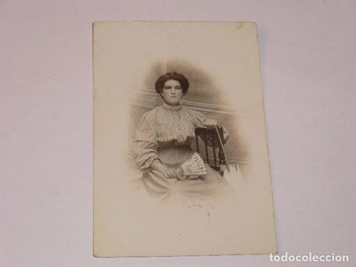 Fotografia antica: ANTIGUA FOTO DE SE&Ntilde;ORA.TARJETA POSTAL.