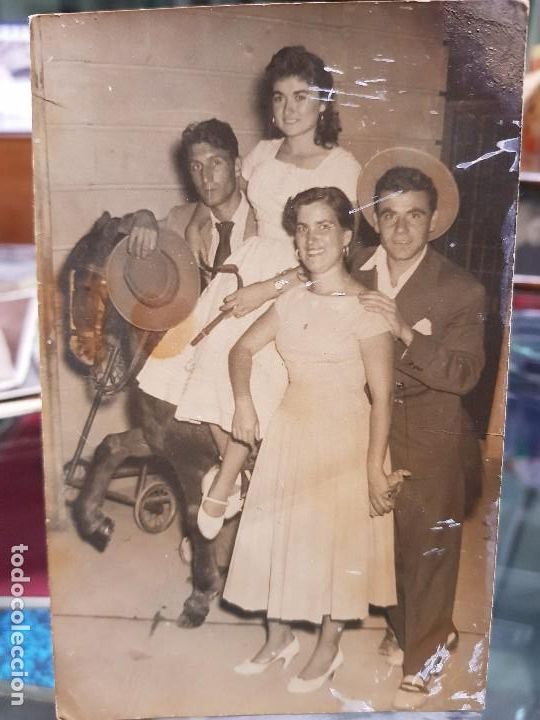 Alte Fotografie: ANTIGUA FOTOGRAFIA GRUPO CABALLO ATRACCION FERIA