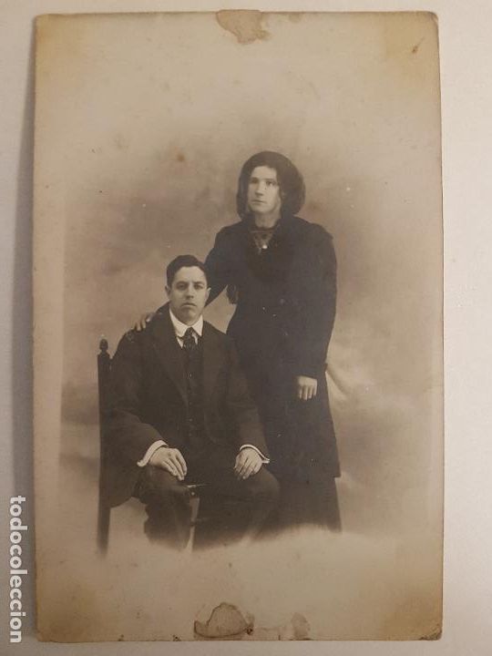Alte Fotografie: RETRATO CASADOS POSTAL