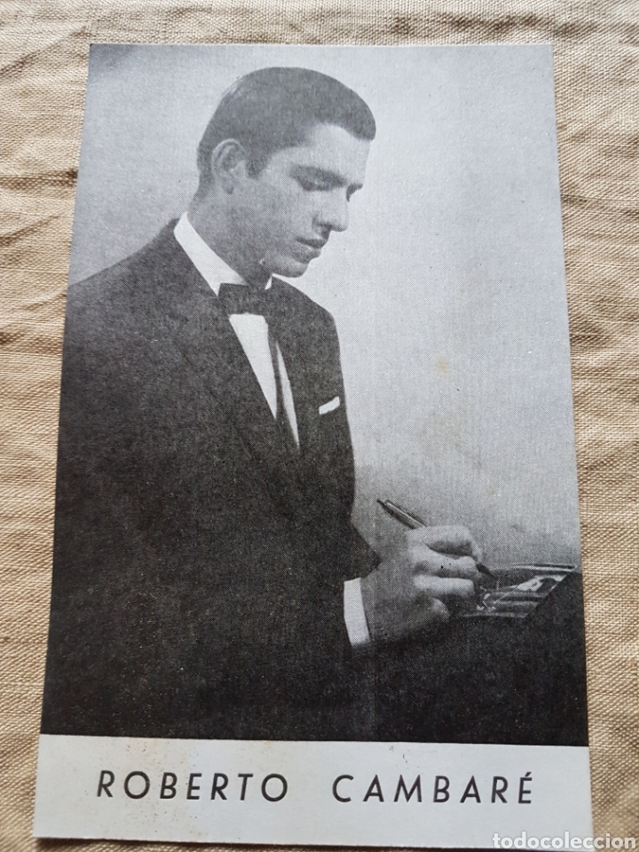 Antique Photography: Foto postal artista Roberto Cambare