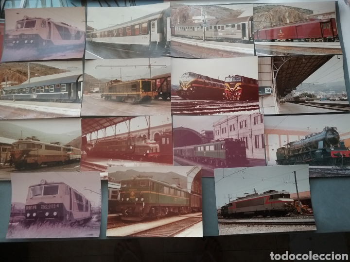 Antique Photography: Lote de 15 fotos de trenes.