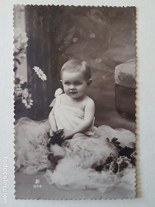 Alte Fotografie: RETRATO NI&Ntilde;O DE COMUNION A&Ntilde;OS 50 31X24 CMTS