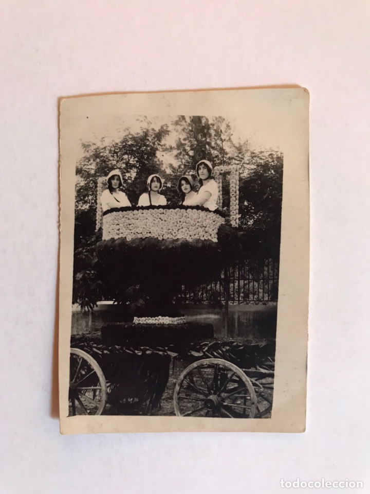 Antique Photography: LA VALENCIA QUE FUE.. fotograf&iacute;a Original, Carroza engalanada. Batalla de Flores (h.1920?)