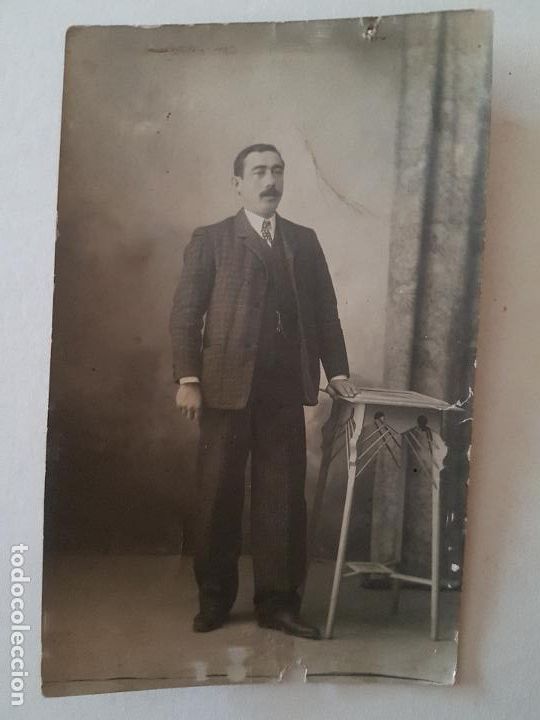 Alte Fotografie: RETRATO HOMBRE FOTOGRAFIA 1908