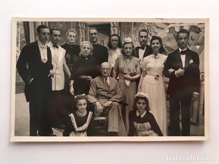 Fotografia antica: LA VALENCIA QUE FUE.. fotograf&iacute;a antigua, Sal&oacute;n del Teatro Principal ? Recuerdo familiar (h.1930?)