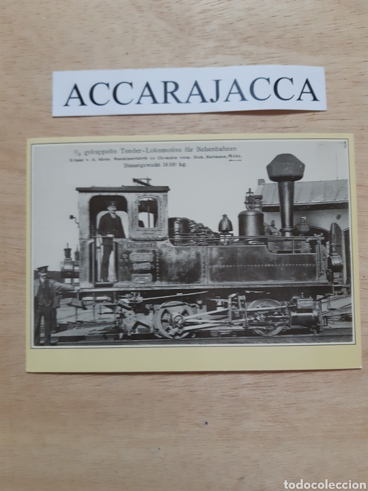 Fotograf&iacute;a antigua: Tren alem&aacute;n antiguo. Postal. Nueva