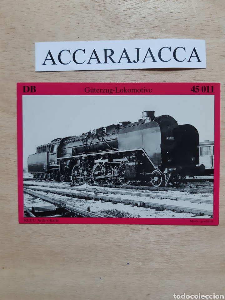 Fotograf&iacute;a antigua: Tren Guterzug-Lokomotive 45011. DB. Postal nueva