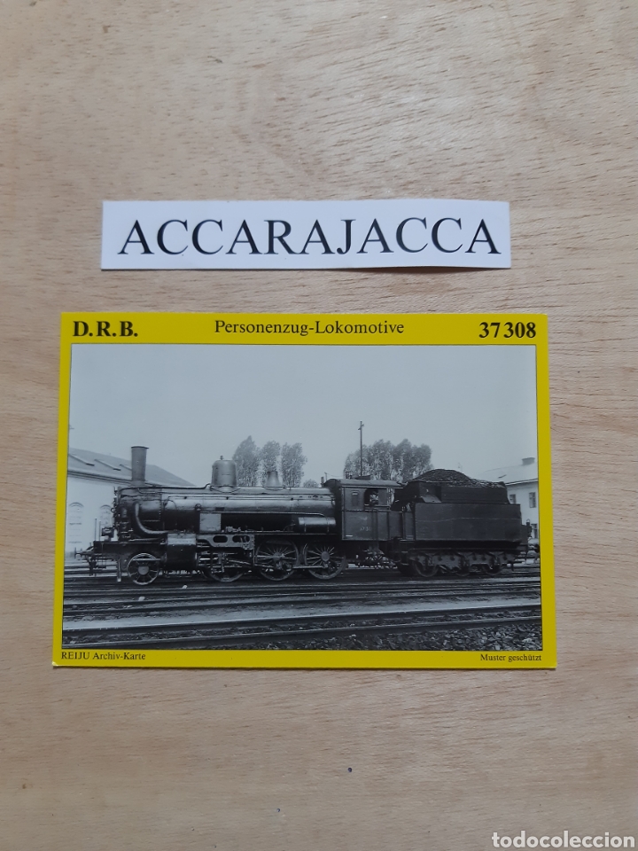 Fotograf&iacute;a antigua: Tren. Personenzug-Lokomotive 37308. DRB. Postal nueva