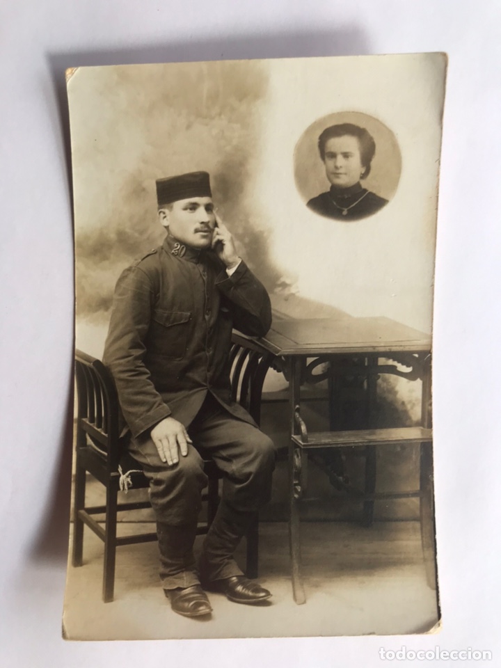 Fotograf&iacute;a antigua: MILITAR. Fotograf&iacute;a Soldado Espa&ntilde;ol del Rgto. de Infanter&iacute;a Guadalajara No.20. EL TIGRE (h.1890?)