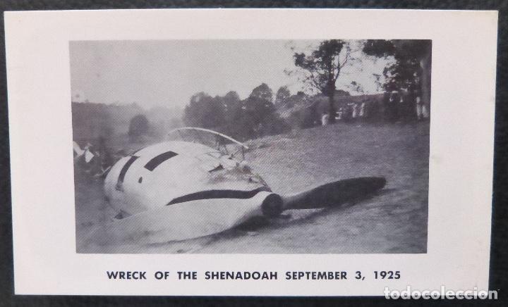 Antique Photography: Vintage Airship card Zeppelin,Wreck of the Shenadoah